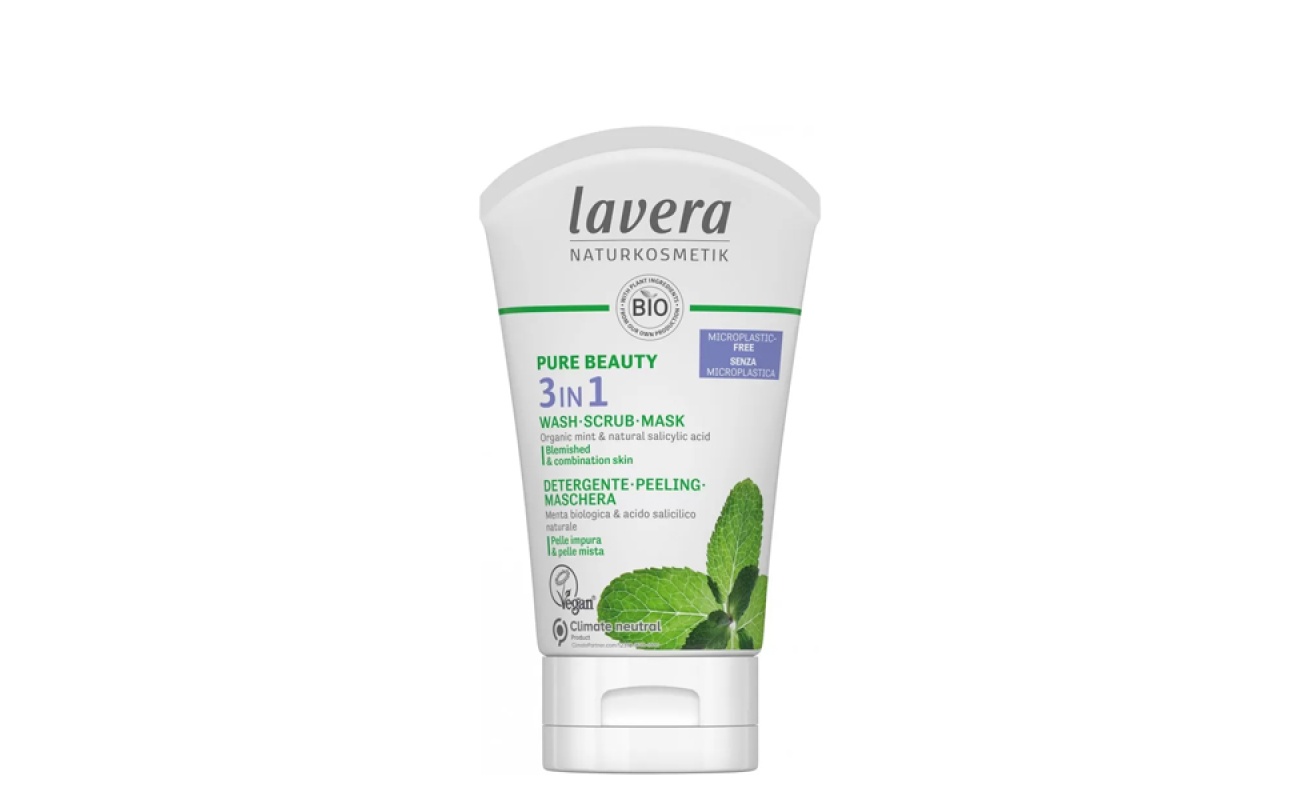 LAVERA | Pure Beauty  3 IN 1 Wash • Scrub • Mask - Pure Beauty 3 Σε 1 Καθαρισμός • Απολέπιση • Μάσκα (125ml)