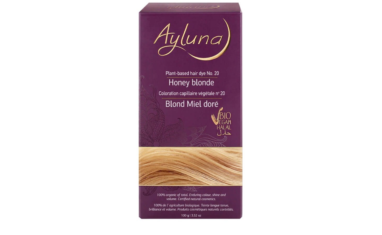 AYLUNA | 100% Βιολογική Βαφή Μαλλιών Honey blonde Nr.20 100g