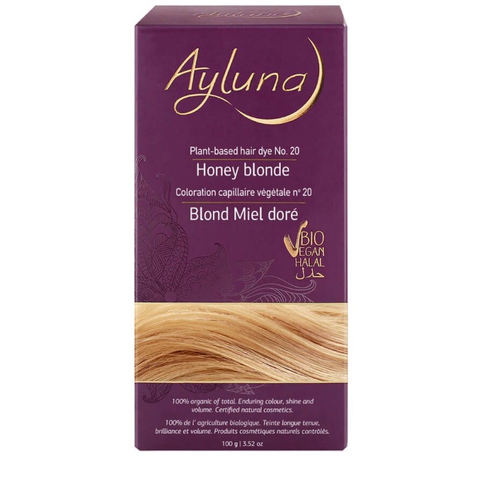 AYLUNA | 100% Βιολογική Βαφή Μαλλιών Honey blonde Nr.20 100g