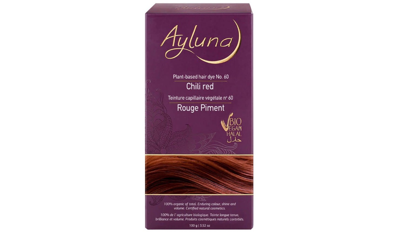 AYLUNA | 100% Βιολογική Βαφή Μαλλιών Chili red Nr.60 100g