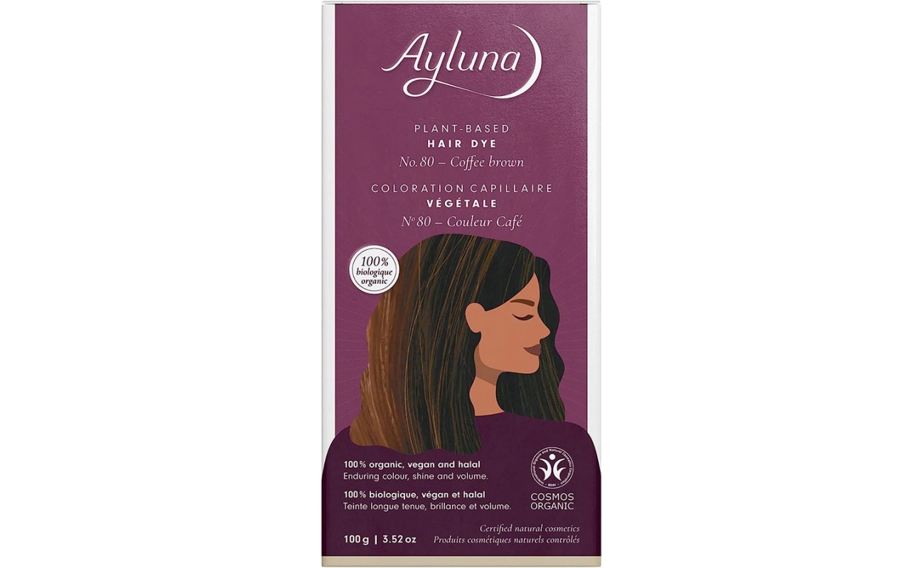 AYLUNA | 100% Βιολογική Βαφή Μαλλιών Coffee brown Nr.80 100g