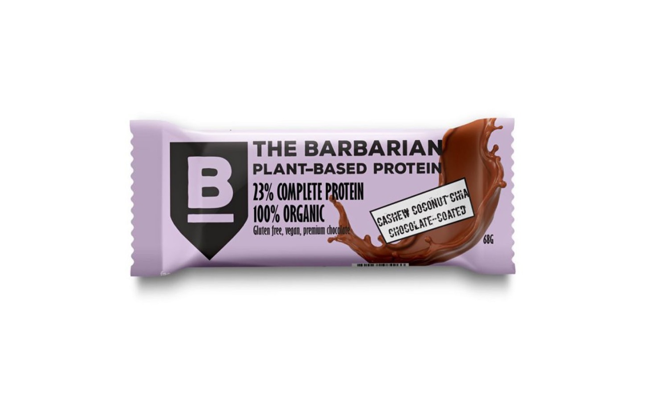 NOMADI  | The Barbarian Raw Bar – Coconut με επικάλυψη σοκολάτας - 23% Πρωτεΐνη - 68g