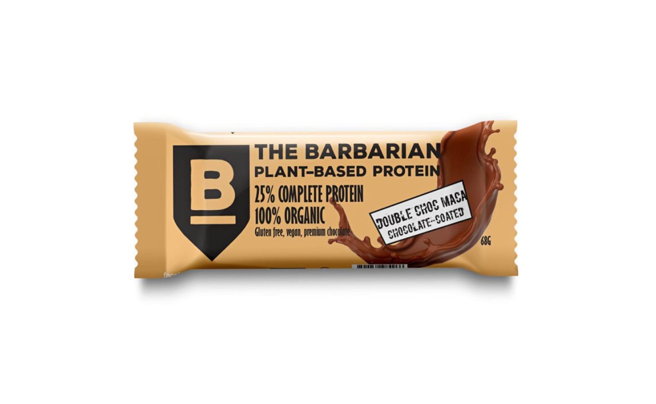 NOMADI  | The Barbarian Raw Bar – Double Choc με επικάλυψη σοκολάτας - 25% Πρωτεΐνη - 68g