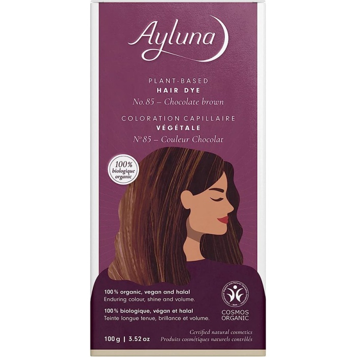 AYLUNA | 100% Βιολογική Βαφή Μαλλιών Coffee brown Nr.80 100g