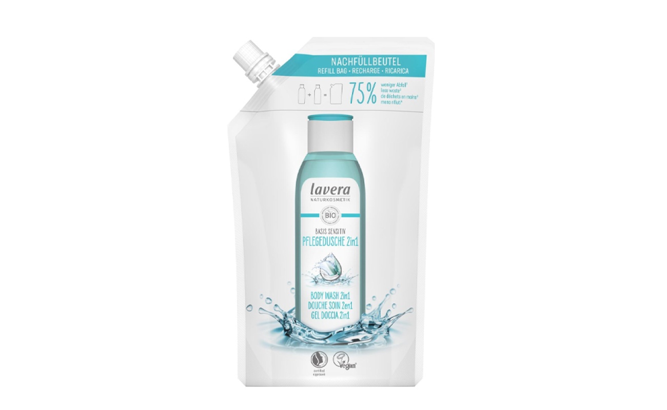 LAVERA | Refill Bag - Basis Sensitiv - Σαμπουάν & Αφρόλουτρα 2σε1 500ml